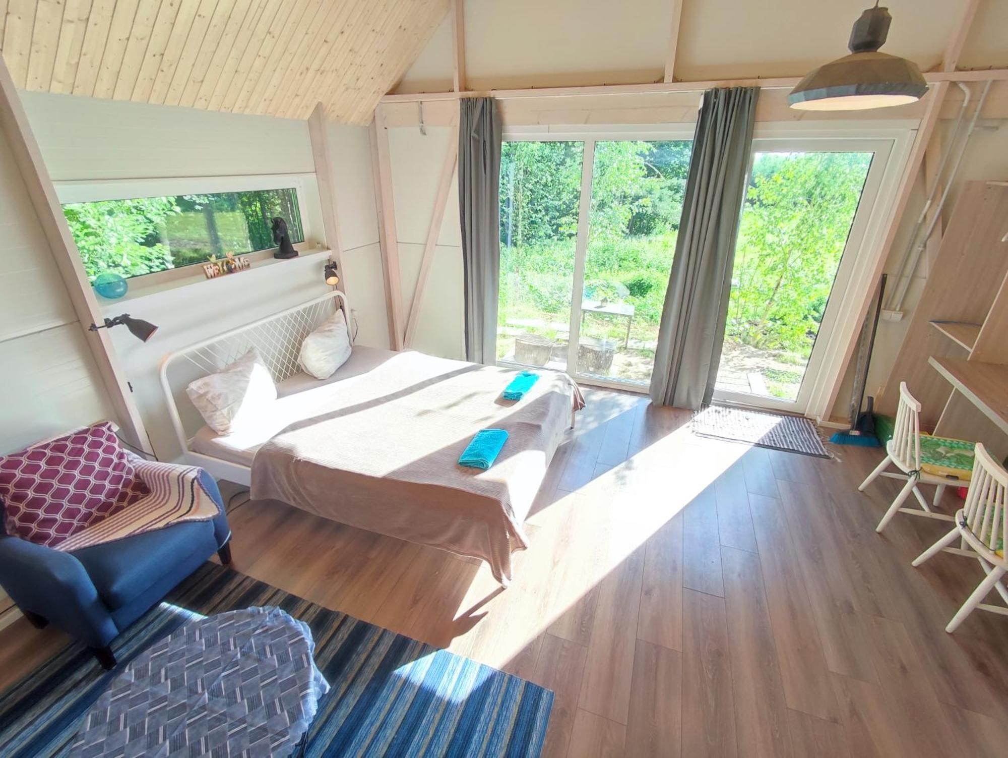 Liyeplauke Modern Sauna Cabin In Horse Ranch מראה חיצוני תמונה